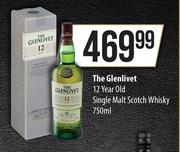 The Glenlivet 12 Year Old Single Malt Scotch Whisky-750ml