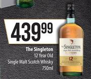 The Singleton 12 Year Old Single Malt Scotch Whisky-750ml