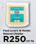 Food Lover's 18 Months Matured Cheddar-Per Kg