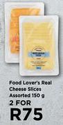 Food Lover's Real Cheese Slices Assorted-For 2 x 150g