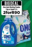 Omo Auto Washing Powder-2Kg Or Liquid 1.5Ltr-For 2