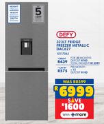 Defy 323L Fridge/Freezer Metallic DAC627 10117065