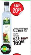 Lifestyle Food Pure MCT Oil-500ml