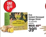Eve Instant Honeyed Ginger Drink 10 Sachets