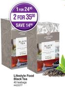 Lifestyle Food Black Tea 40 Teabags-For 1