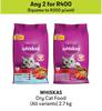 Whiskas Dry Cat Food (All Variants)-For 2 x 2.7Kg