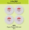 Aro Paper Plates (230mm)-For 4 x 10's