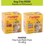 Pamper Fine Cuts Multi Pack-For Any 2 x 12 x 85g