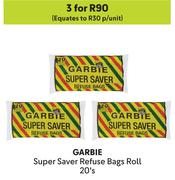 Garbie Super Saver Refuse Bags Roll-For 3 x 20's