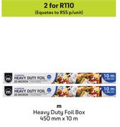 M Heavy Duty Foil Box 450mm x 10m-For 2