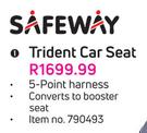 Safeway Trident Car Seat