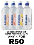 Bonaqua Pump Still Water Assorted-For Any 4 x 750ml