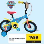 12" Paw Patrol Bicycle 460580