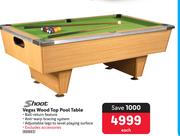 Shoot Vegas Wood Top Pool Table 88883