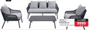 Terrace Leisure 4-Piece Patio Aluminium Rope Set-Per Set