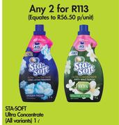Sta Soft Ultra Concentrate (All Variants)-For 2 x 1L