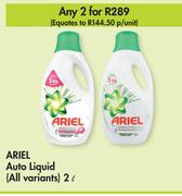 Ariel Auto Liquid (All variants)-For 2 x 2L