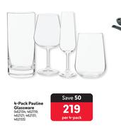 4-Pack Pauline Glassware-Per 4 Pack