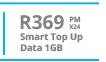 Samsung Galaxy A20-On Smart Top Up Data 1GB