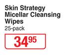 Skin Strategy Micellar Cleansing Wipes 25 Pack