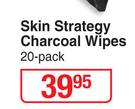 Skin Strategy Charcoal Wipes 20 Pack