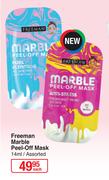 Freeman Marble Peel Off Mask Assorted-14ml Each