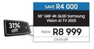 Samsung 55" Q8F 4K QLED Vision AI TV 2025 QA55Q8F