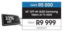 Samsung 65" Q7F 4K QLED Vision AI TV 2025 QA65Q7F