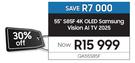 Samsung 55" S85F 4K OLED Vision AI TV 2025 QA55S85F