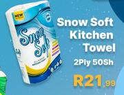 Snow Soft Kitchen Towel 2Ply 50Sh