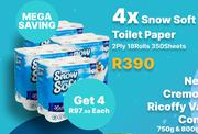 Snow Soft Toilet Paper-For 4
