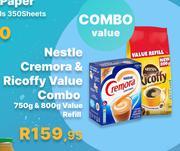 Nestle Cremora 750g & Ricoffy 800g Refill Value Combo Pack