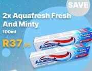Aquafresh Fresh & Minty Toothpaste-2 x 100ml