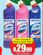 Domestos Bleach Assorted-750ml Each