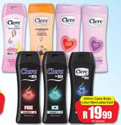 Clere Body Lotion Men/Ladies-400ml Each