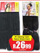 Darling Yaki/Naturi Braid-Each