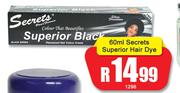 Secrets Superior Hair Dye-60ml