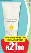 Divine Bodies Pure Tissue Oil Hand Cream-100ml
