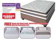 Sleepmasters 152cm (Queen) Savoy Pillow Top Base Set