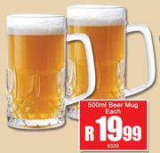 Beer Mug-500ml Each