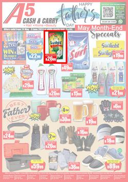 A5 Cash & Carry : May Month-End Specials (24 May - 09 June 2024), page 1