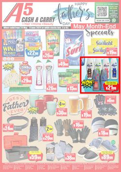A5 Cash & Carry : May Month-End Specials (24 May - 09 June 2024), page 1
