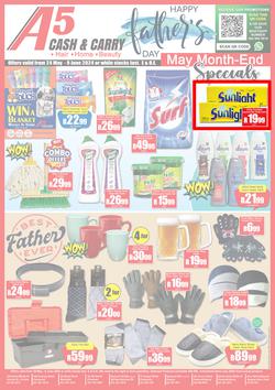 A5 Cash & Carry : May Month-End Specials (24 May - 09 June 2024), page 1