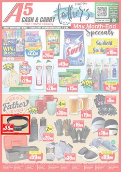 A5 Cash & Carry : May Month-End Specials (24 May - 09 June 2024), page 1