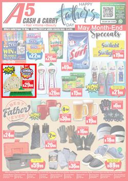 A5 Cash & Carry : May Month-End Specials (24 May - 09 June 2024), page 1