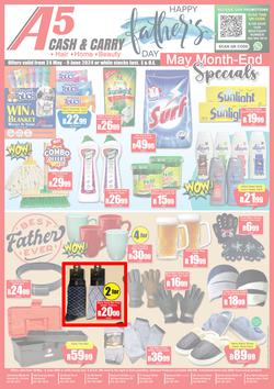 A5 Cash & Carry : May Month-End Specials (24 May - 09 June 2024), page 1