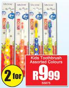 Kids Toothbrush Assorted Colours-For 2