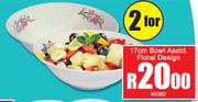 17cm Bowl Assorted Floral Design-For 2