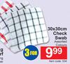 Check Swab 30 x 30cm- For 3