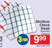Check Swab 30 x 30cm- For 3